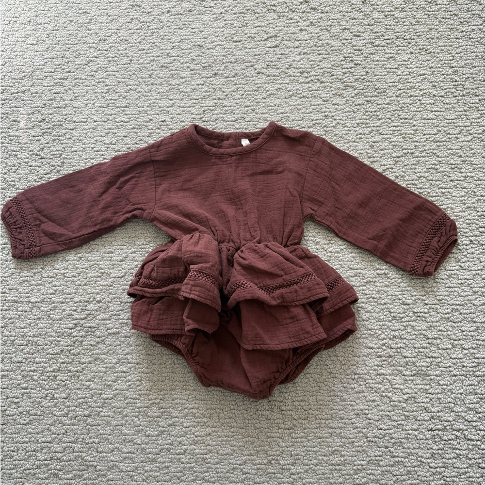 Quincy Mae Maroon Kids One Piece